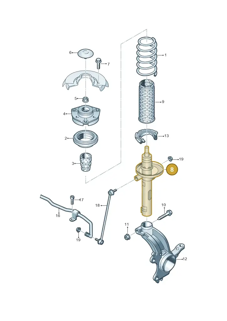 2Q0413031DD — Skoda Kamiq (2019-) diagram 753411000, position 8