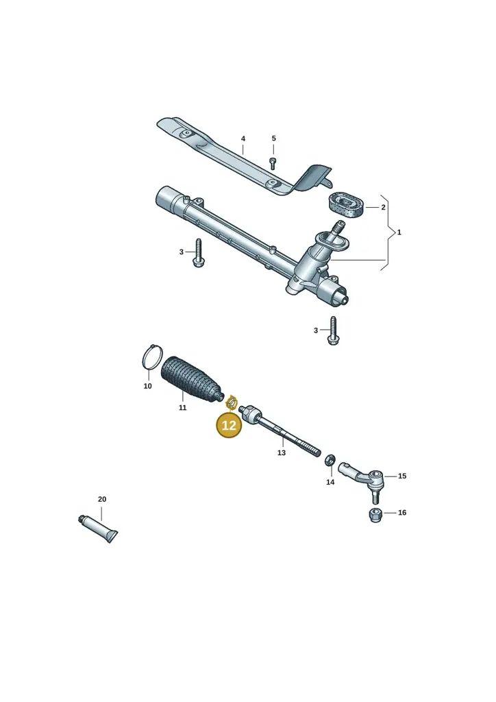 2Q0423933A — Skoda Fabia (2021-) diagram 62i423100, position 12