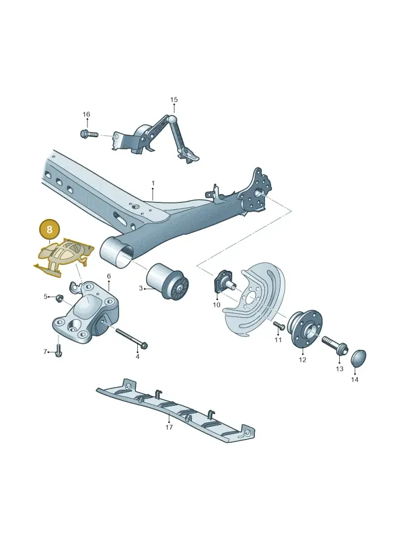 2Q0501475C — Skoda Fabia (2021-) diagram 837505020, position 8