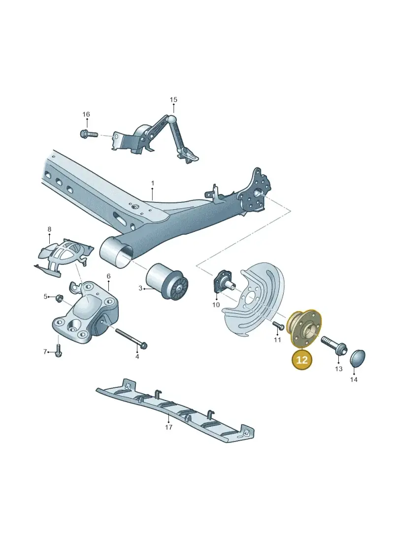 2Q0501611B — Skoda Fabia (2021-) diagram 837505020, position 12