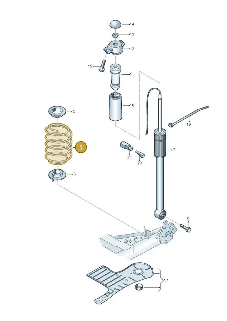 2Q0511121EC — Skoda Kamiq (2019-) diagram 837511100, position 1