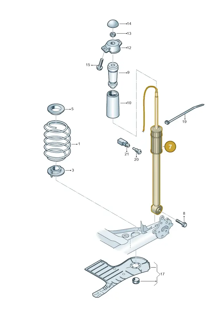 2Q0513119BN — Skoda Kamiq (2019-) diagram 837511100, position 7