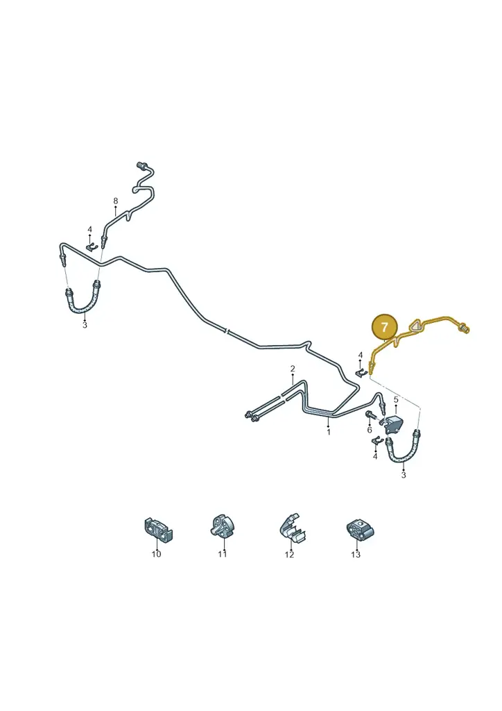 2Q0614749H — Skoda Fabia (2021-) diagram 773611300, position 7