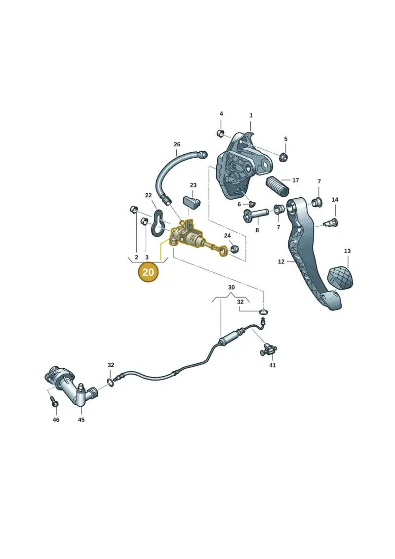 2Q0721405 — Skoda Rapid (2012-2022) diagram 62x721250, position 20
