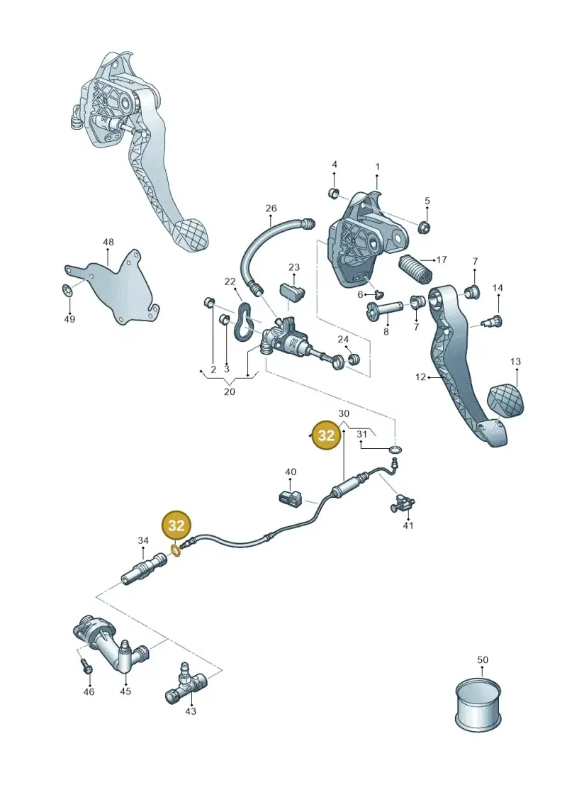 2Q0721741 — Skoda Fabia (2021-) diagram 837721250, position 32