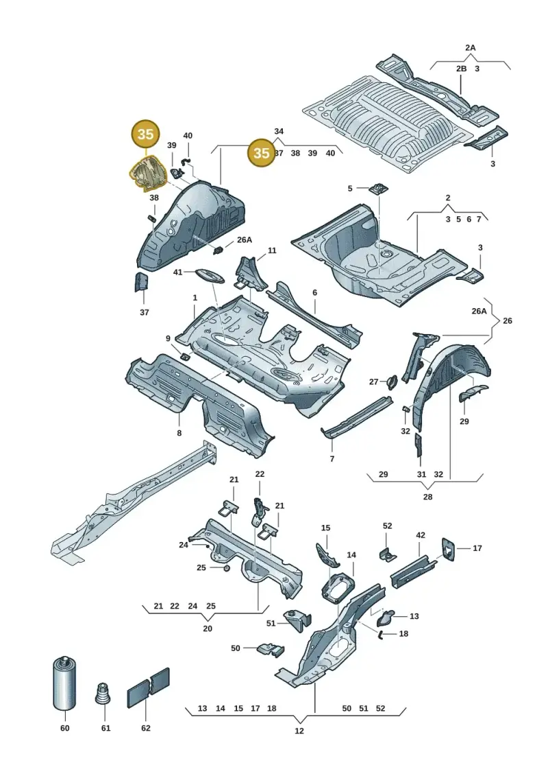 2Q0802192 — Skoda Kamiq (2019-) diagram 584803015, position 35