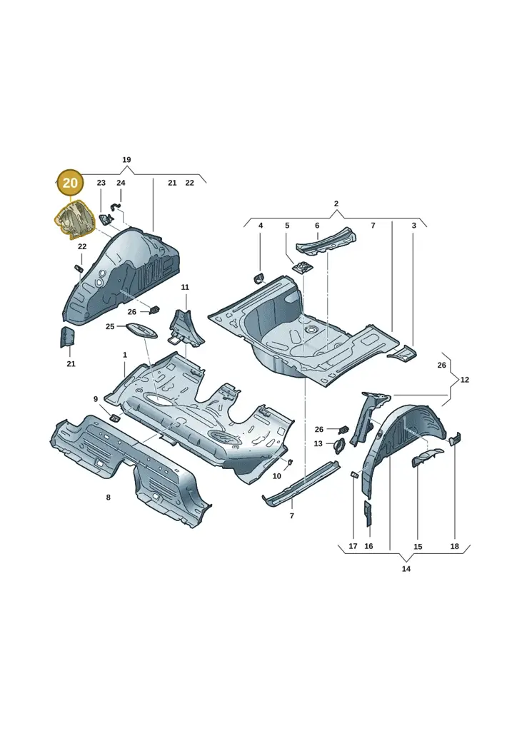 2Q0802192 — Skoda Fabia (2021-) diagram 6vn803030, position 20