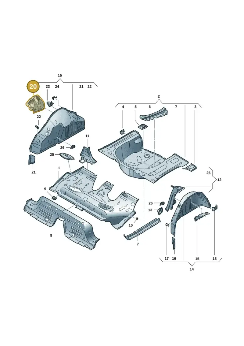 2Q0802192 — Skoda Fabia (2021-) diagram 6vn803030, position 20