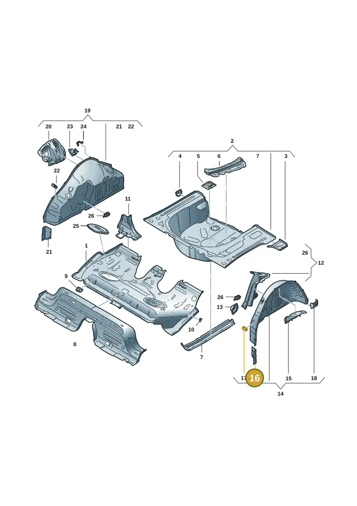 2Q0802397 — Skoda Fabia (2021-) diagram 6vn803030, position 16