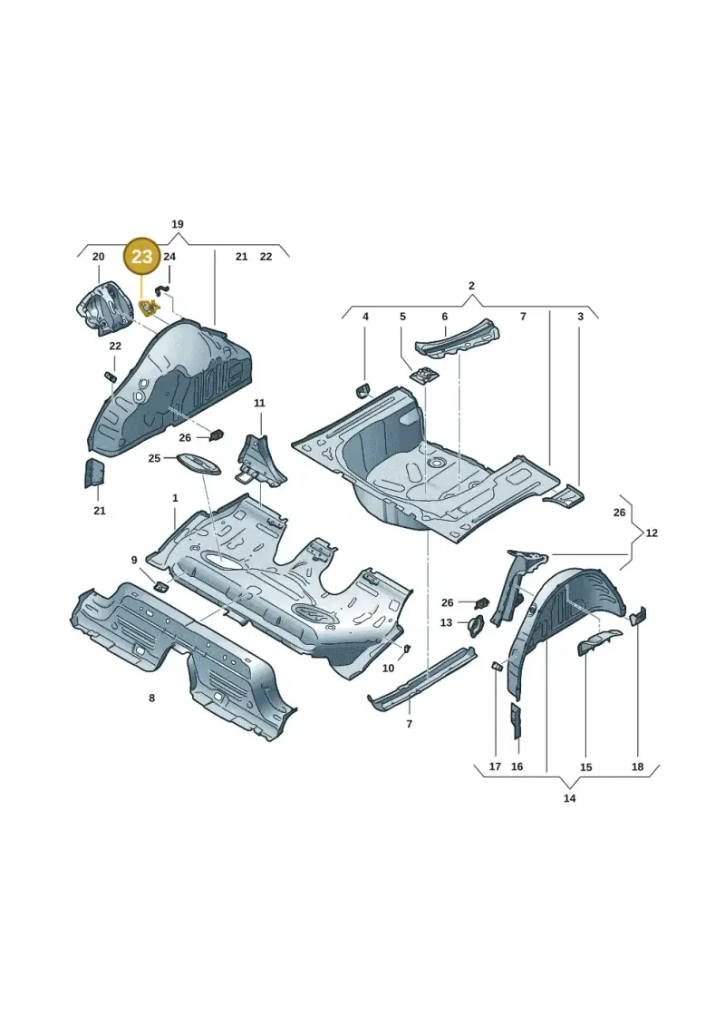 2Q0803262 — Skoda Fabia (2021-) diagram 6vn803030, position 23