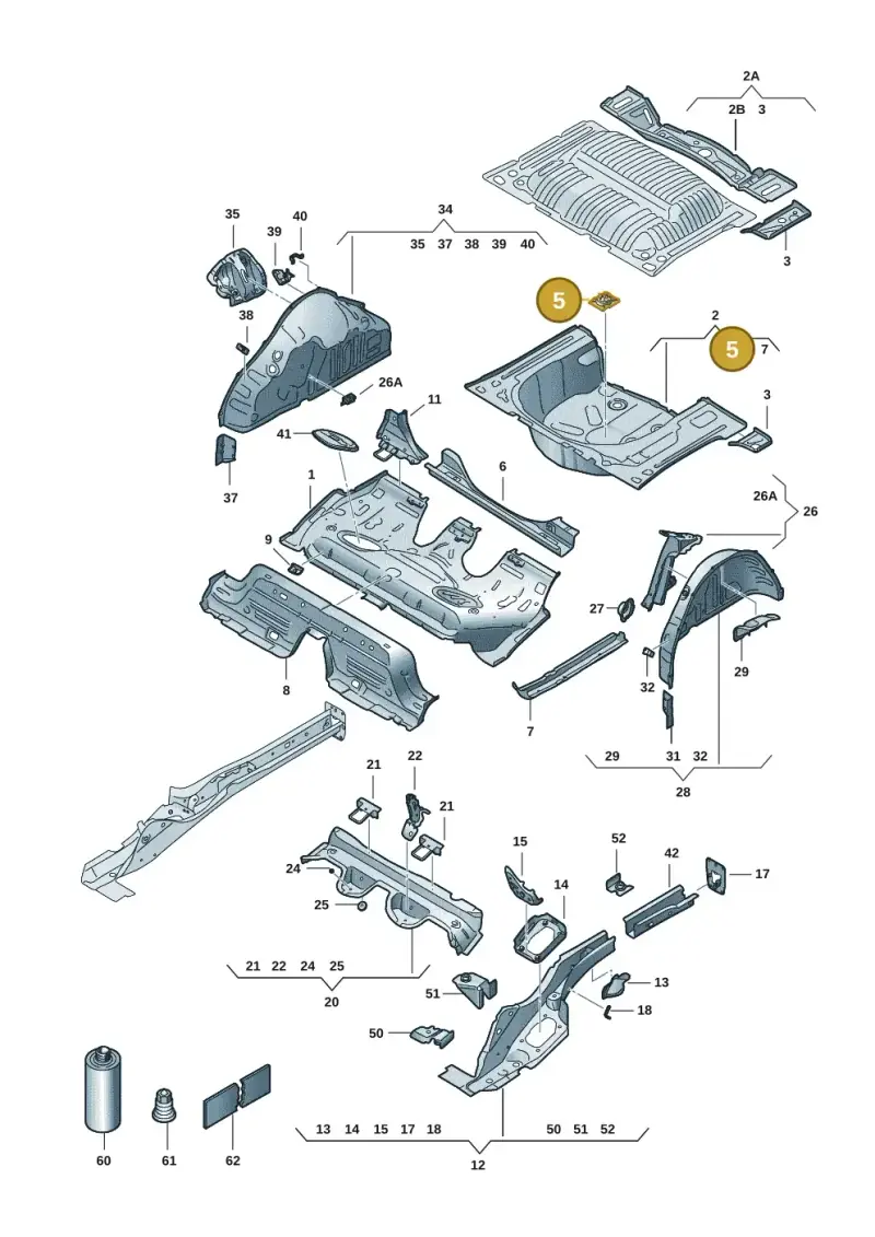 2Q0803274A — Skoda Kamiq (2019-) diagram 584803015, position 5