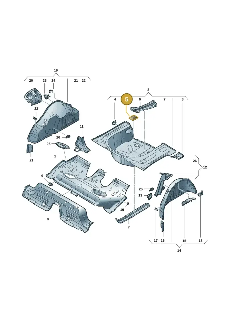 2Q0803274A — Skoda Fabia (2021-) diagram 6vn803030, position 5