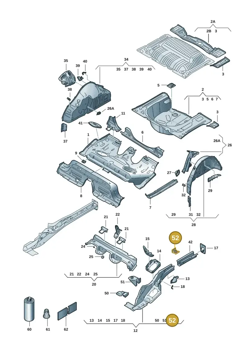 2Q0804796 — Skoda Kamiq (2019-) diagram 584803015, position 52