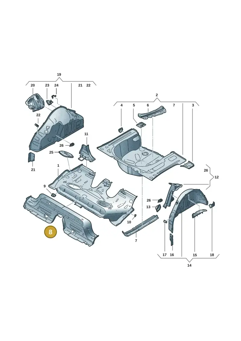 2Q0813146 — Skoda Fabia (2021-) diagram 6vn803030, position 8