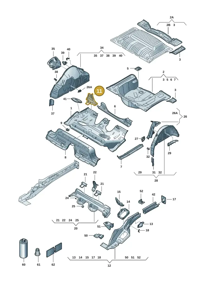 2Q0813174 — Skoda Kamiq (2019-) diagram 584803015, position 11