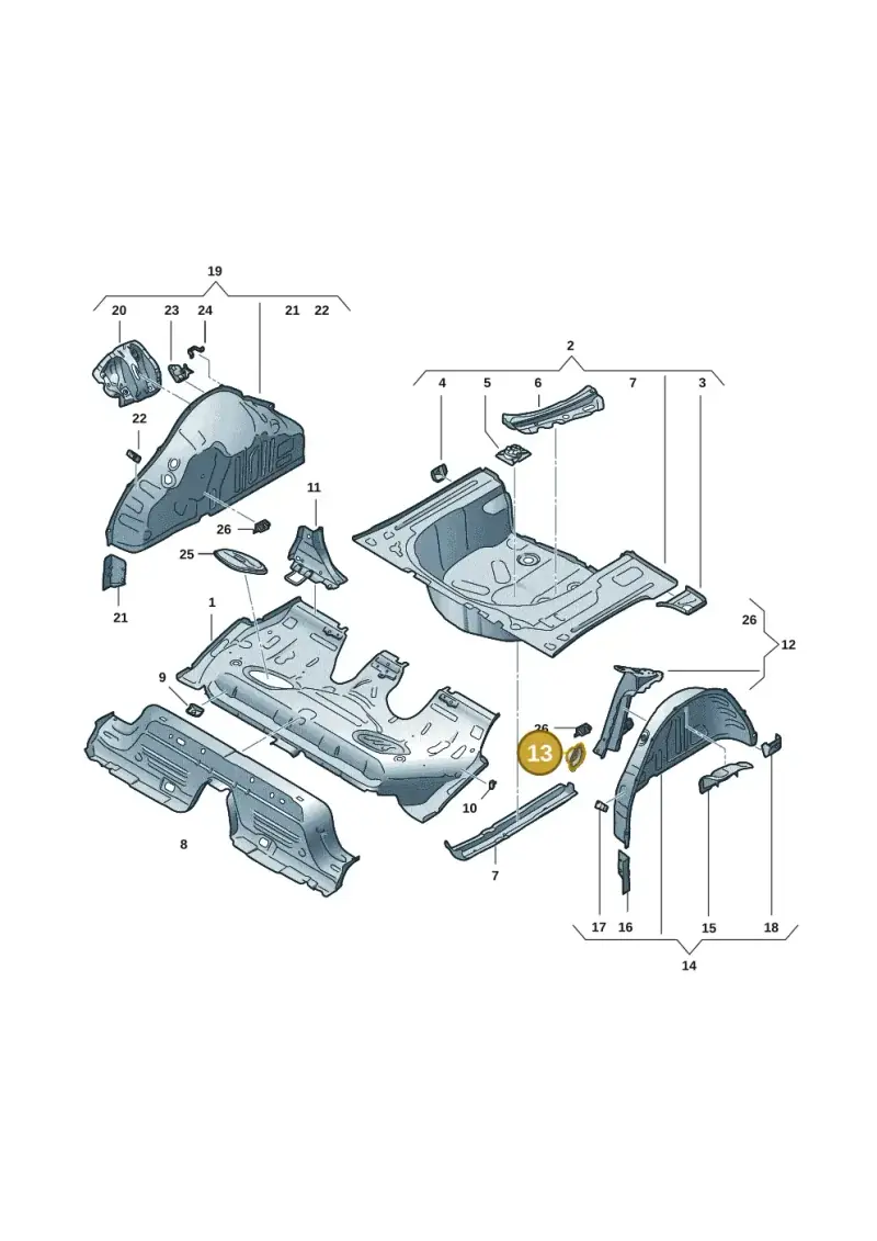 2Q0813722C — Skoda Fabia (2021-) diagram 6vn803030, position 13