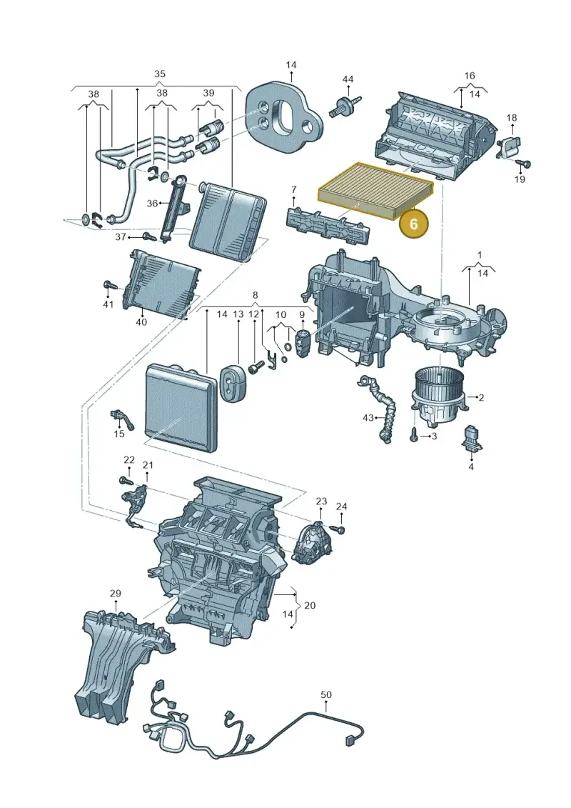 2Q0819669 — Skoda Fabia (2021-) diagram 587820100, position 6