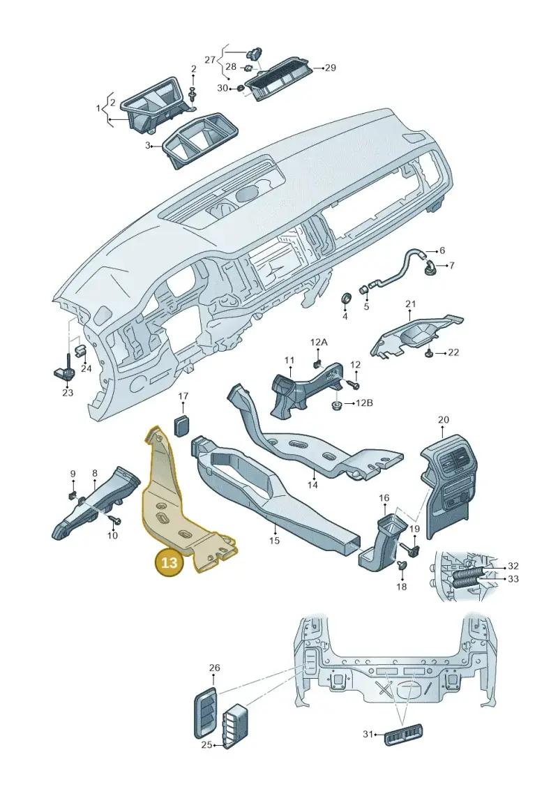 2Q0819805 — Skoda Kamiq (2019-) diagram 584819010, position 13