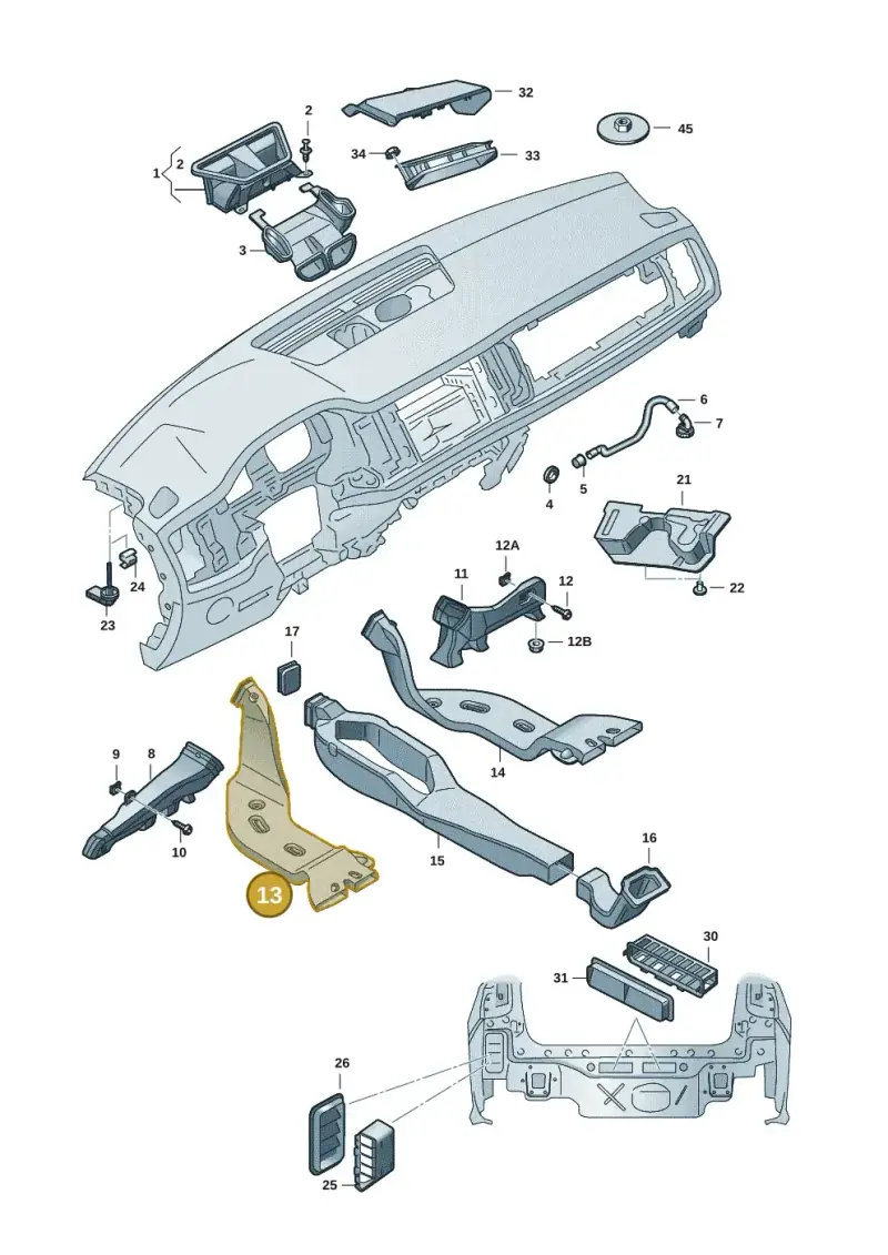 2Q0819805 — Skoda Fabia (2021-) diagram 6vn819010, position 13