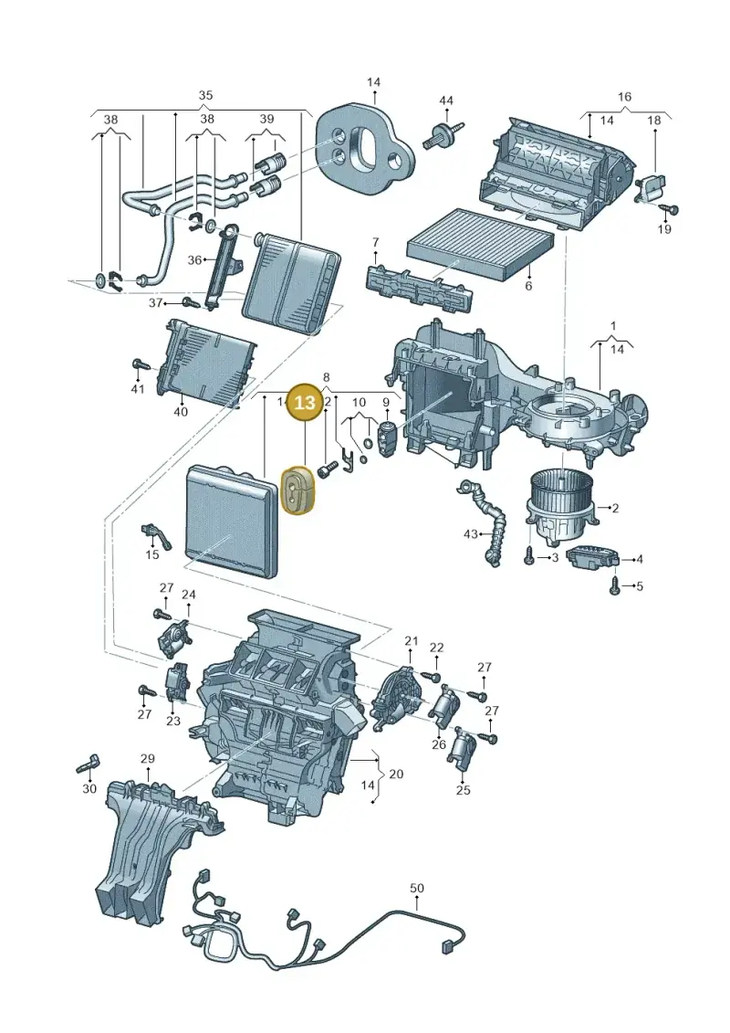 2Q0820061D — Skoda Fabia (2021-) diagram 587820200, position 13