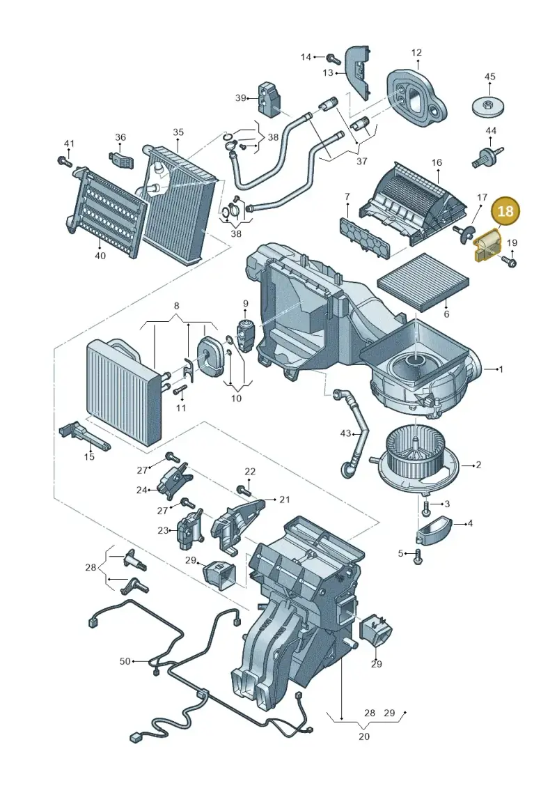 2Q0907511D — Skoda Octavia (2019-2024) diagram 746820120, position 18