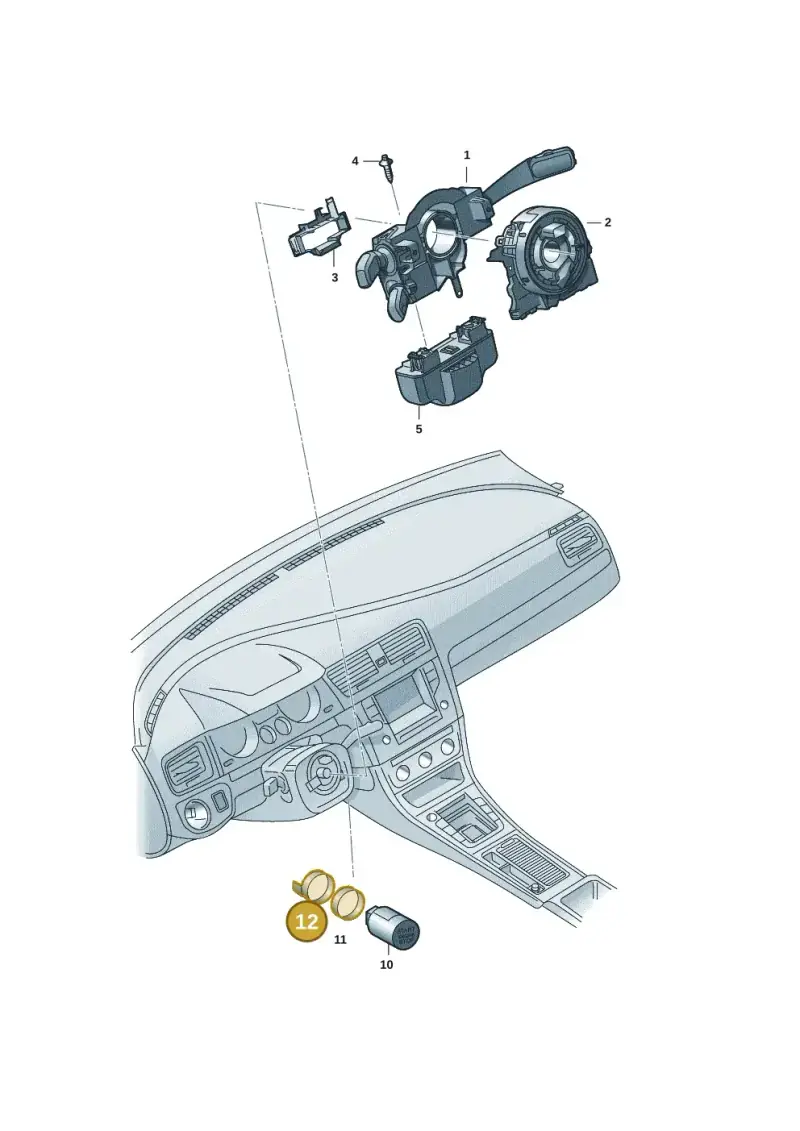 2Q0953254 — Skoda Fabia (2021-) diagram 6vn953055, position 12