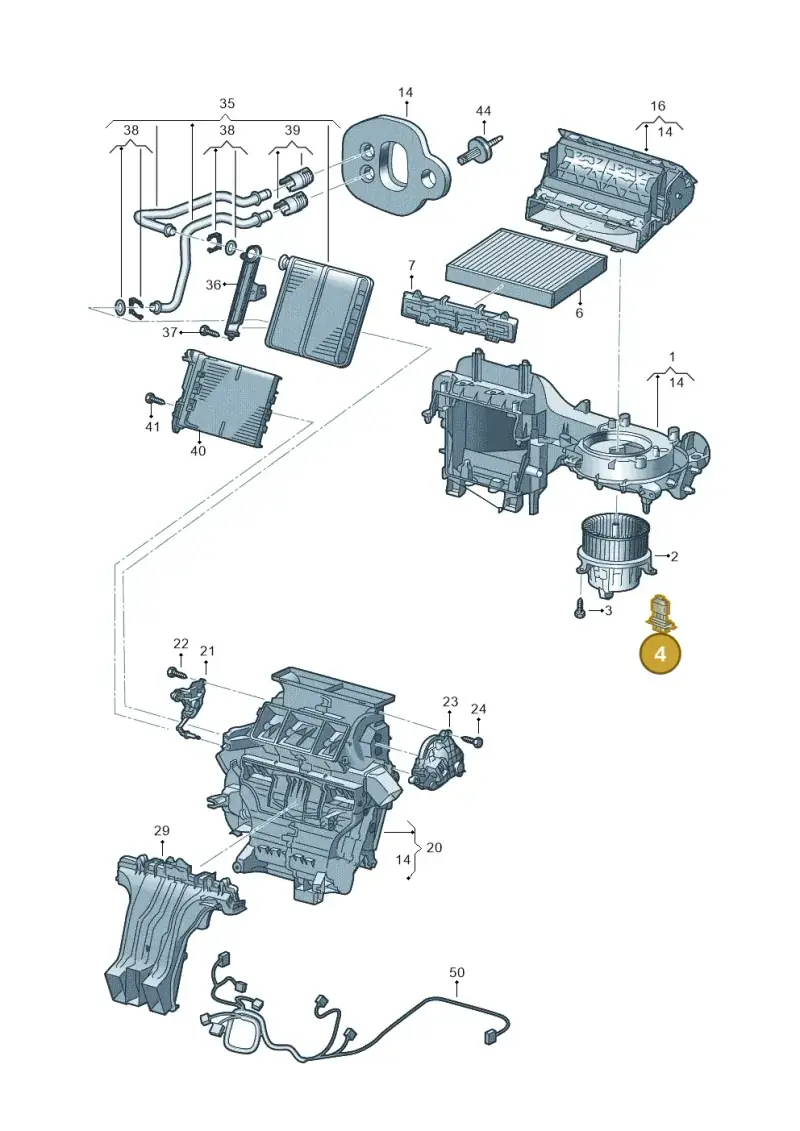 2Q0959263A — Skoda Fabia (2021-) diagram 587819100, position 4