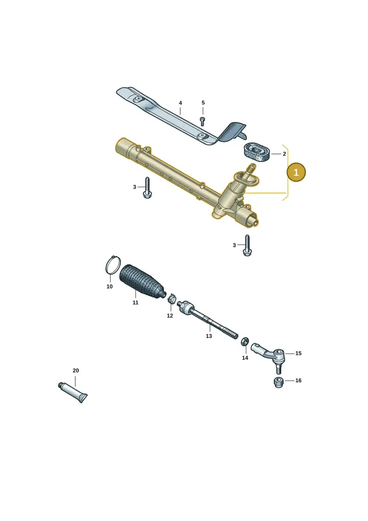 2Q1423061D — Skoda Fabia (2021-) diagram 62i423100, position 1