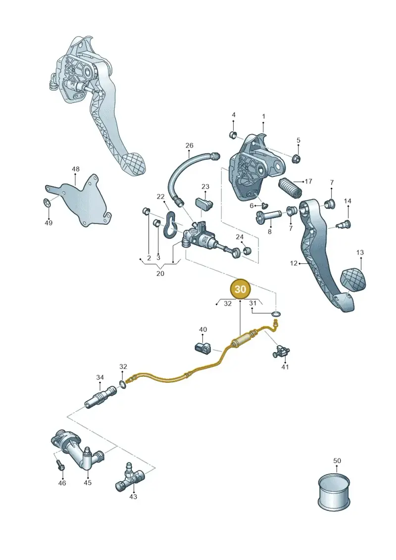 2Q1721465N — Skoda Fabia (2021-) diagram 837721250, position 30