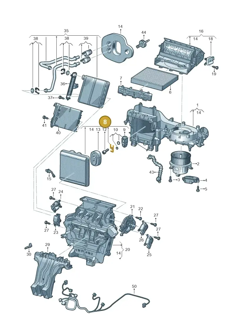 2Q1816100 — Skoda Fabia (2021-) diagram 587820200, position 8