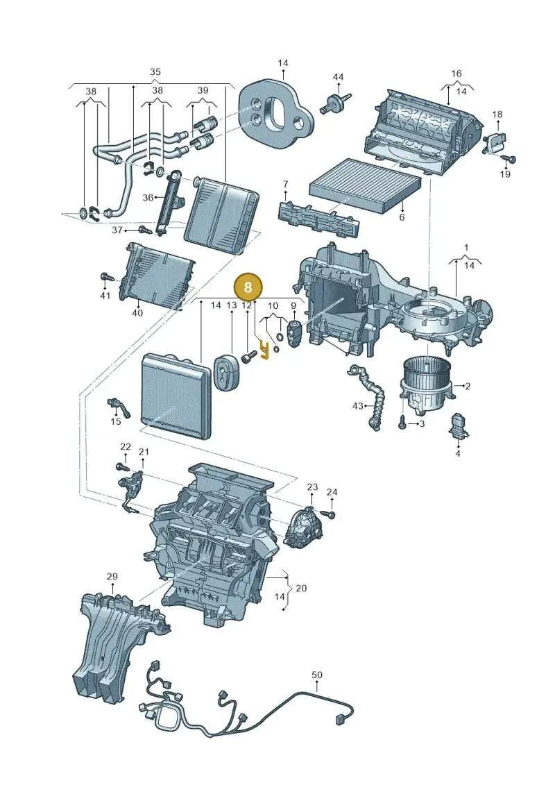 2Q1816100 — Skoda Fabia (2021-) diagram 587820100, position 8