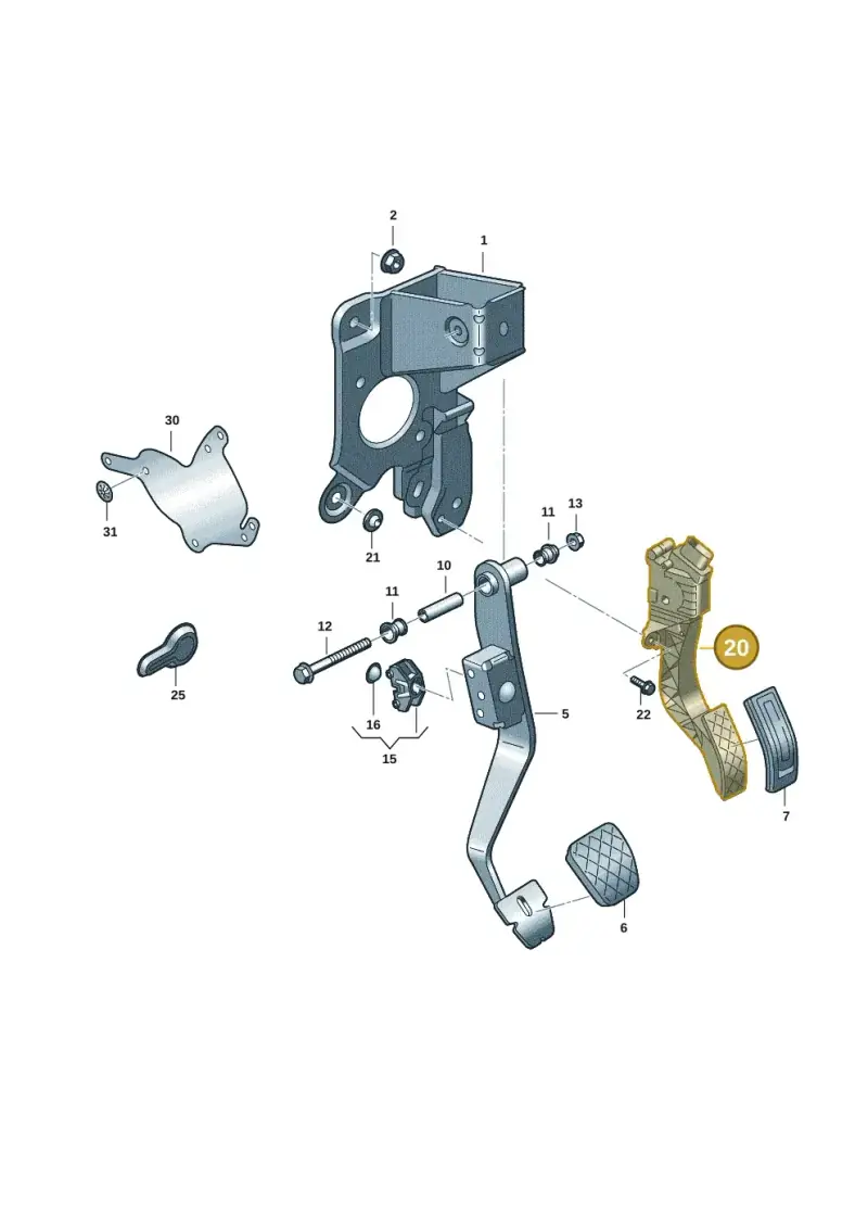 2Q2723503A — Skoda Kushaq (2021-) diagram 62i721700, position 20