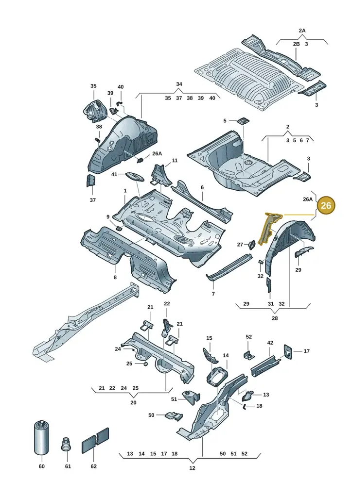2QW802951 — Skoda Kamiq (2019-) diagram 584803015, position 26