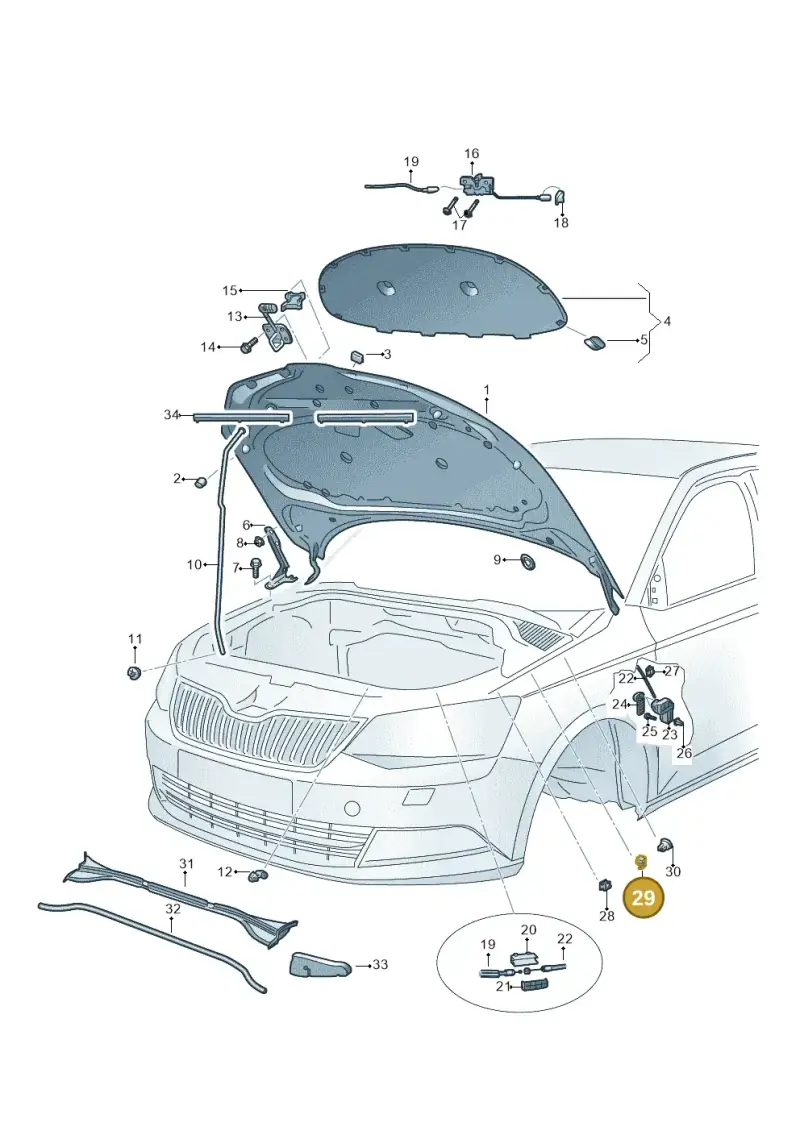 321971898A — Skoda Fabia (2014-2022) diagram 797823000, position 29