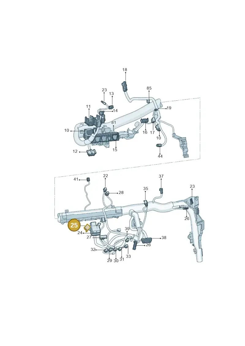 357035447 — Skoda Yeti (2013-2017) diagram 767971870, position 25