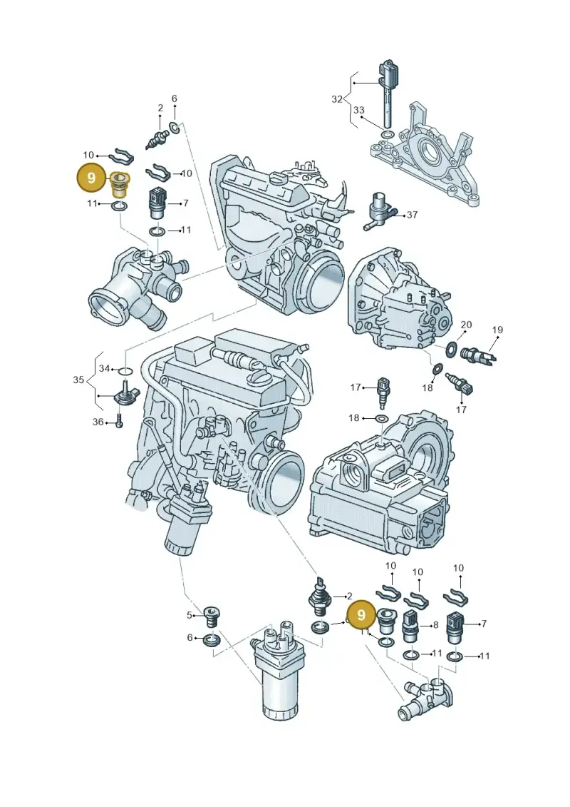 357121140 — Skoda Rapid (2012-2022) diagram 740919040, position 9