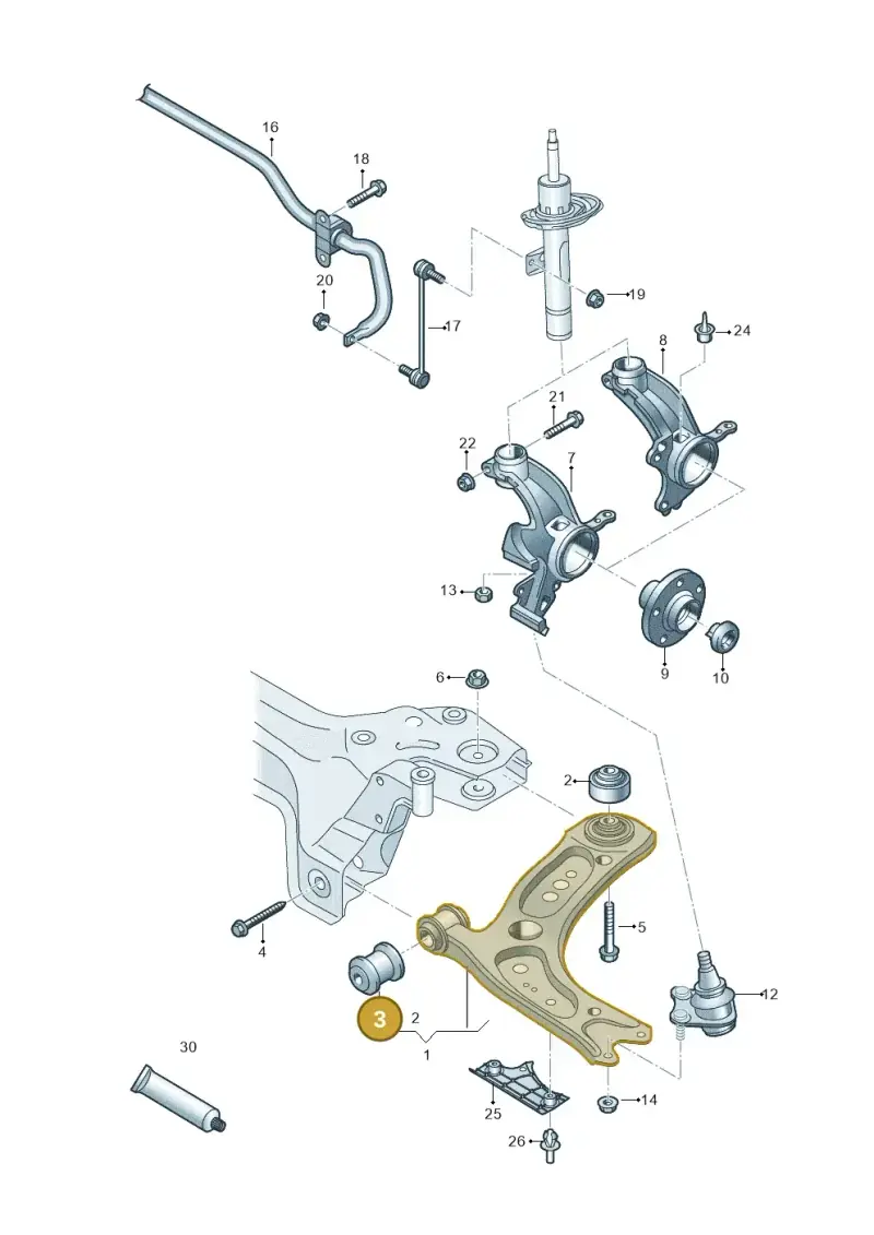 357407182 — Skoda Kamiq (2019-) diagram 837407000, position 3