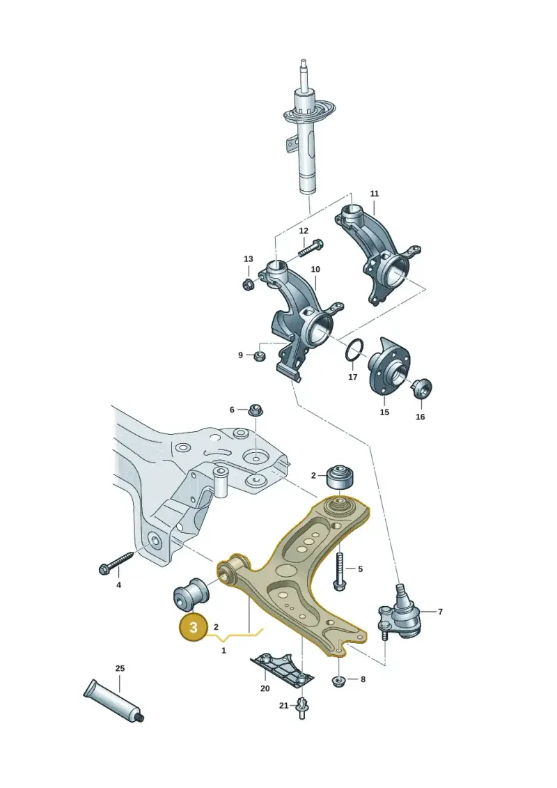 357407182 — Skoda Fabia (2021-) diagram 837407001, position 3