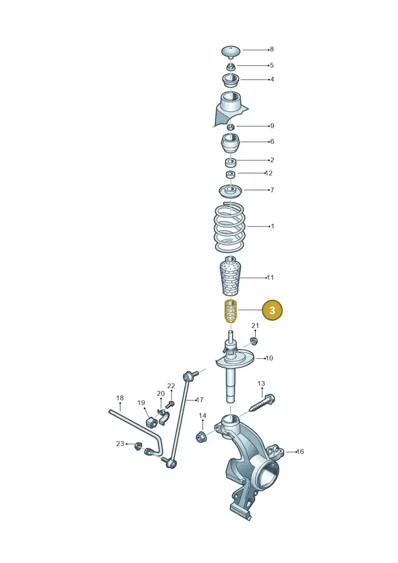 357412303F — Skoda Fabia (2014-2022) diagram 797411000, position 3