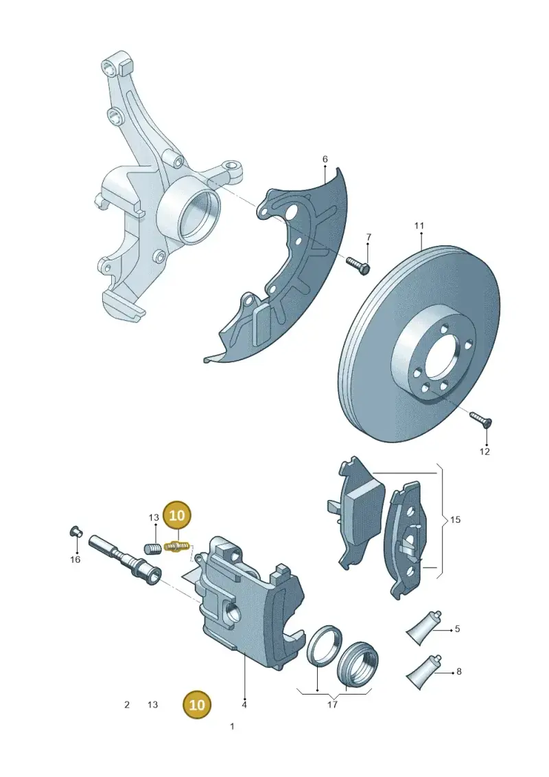 357615273 — Skoda Fabia Jingrui (2008-2014) diagram 662615160, position 10