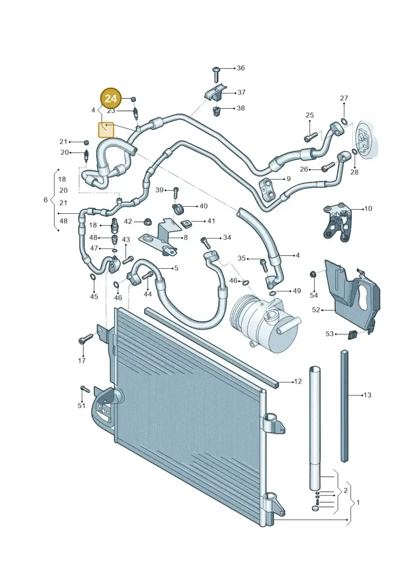 357820809B — Skoda Yeti (2013-2017) diagram 767260410, position 24