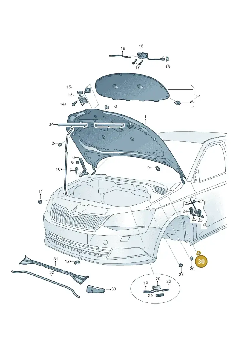 357823591 — Skoda Fabia (2014-2022) diagram 797823000, position 30