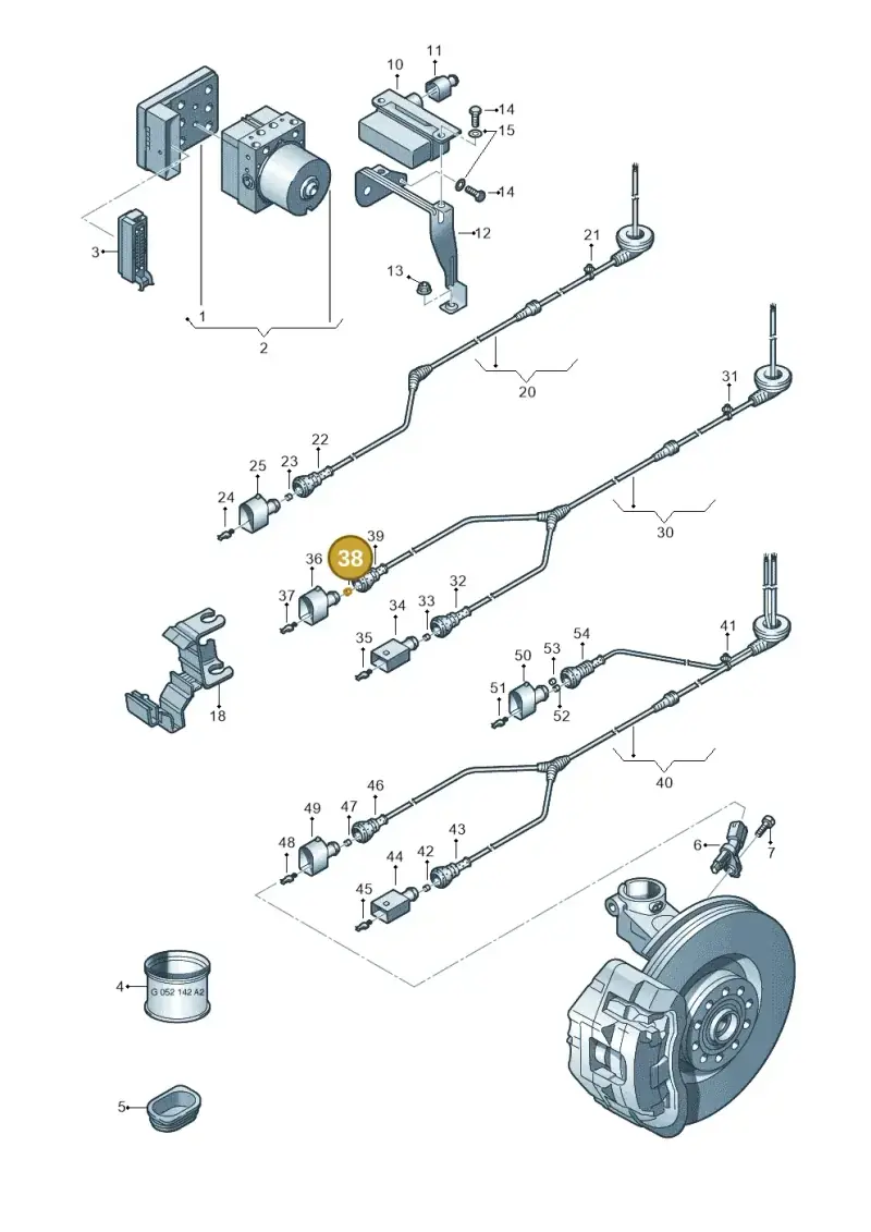 357972740E — Skoda Yeti (2013-2017) diagram 419927000, position 38