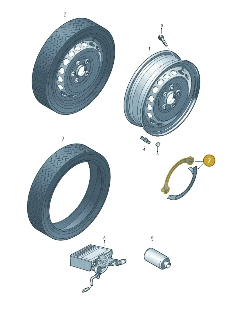 3AA010006C — Skoda Kamiq (2019-) diagram 719601120, position 7