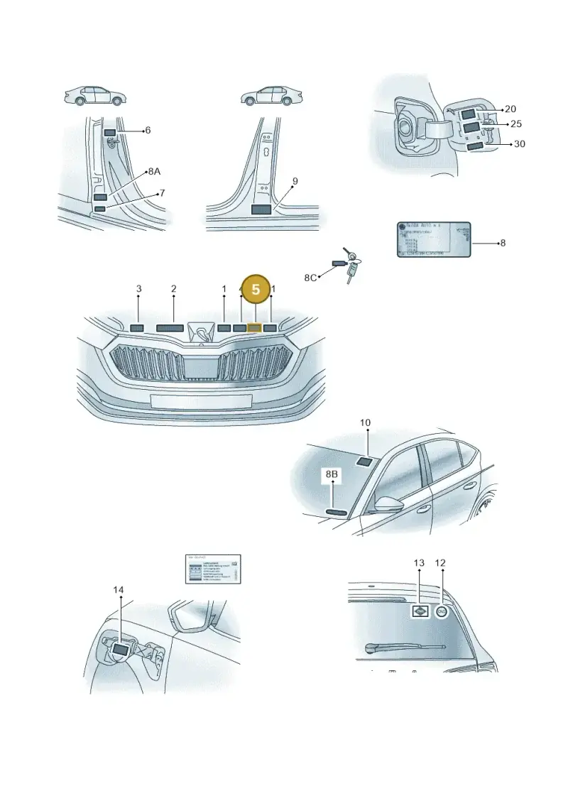 3AA010805D — Skoda Octavia (2019-2024) diagram 585010000, position 5