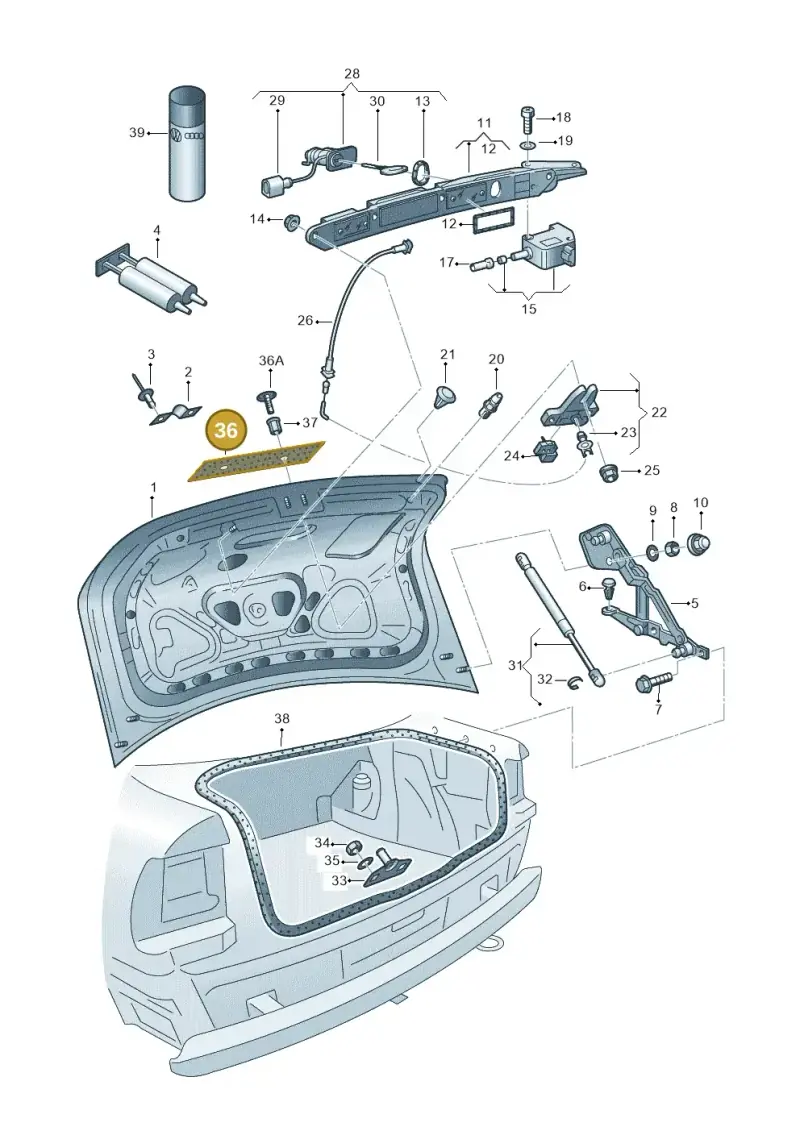 3B0827633C — Skoda SUPERB                 02> (2001-) diagram 226827100, position 36