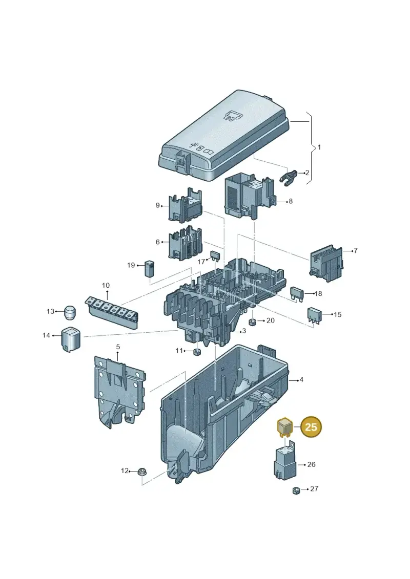 3B0951253 — Skoda Karoq (2017-2022) diagram 834937200, position 25
