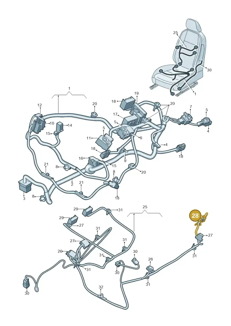 3B0959743 — Skoda Kodiaq (2018-2022) diagram 884972260, position 28
