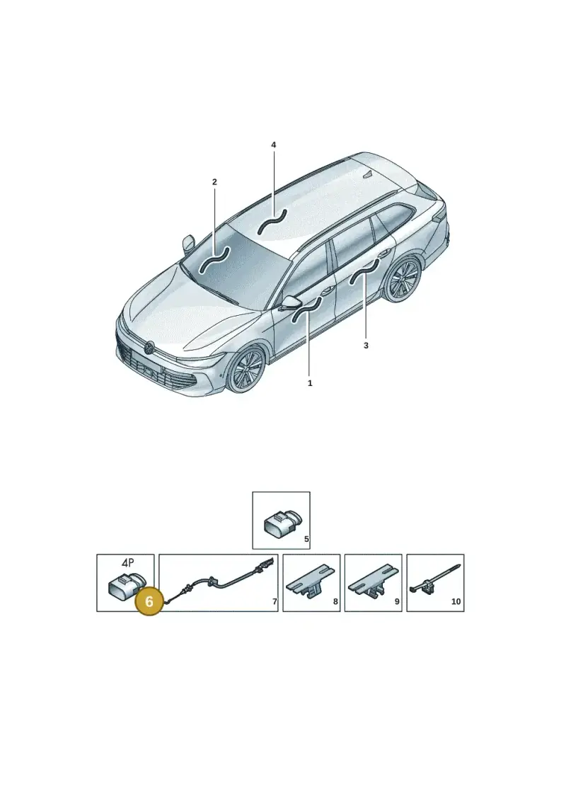 3B0972722 — Skoda Superb Combi (2023-) diagram 3j0972360, position 6