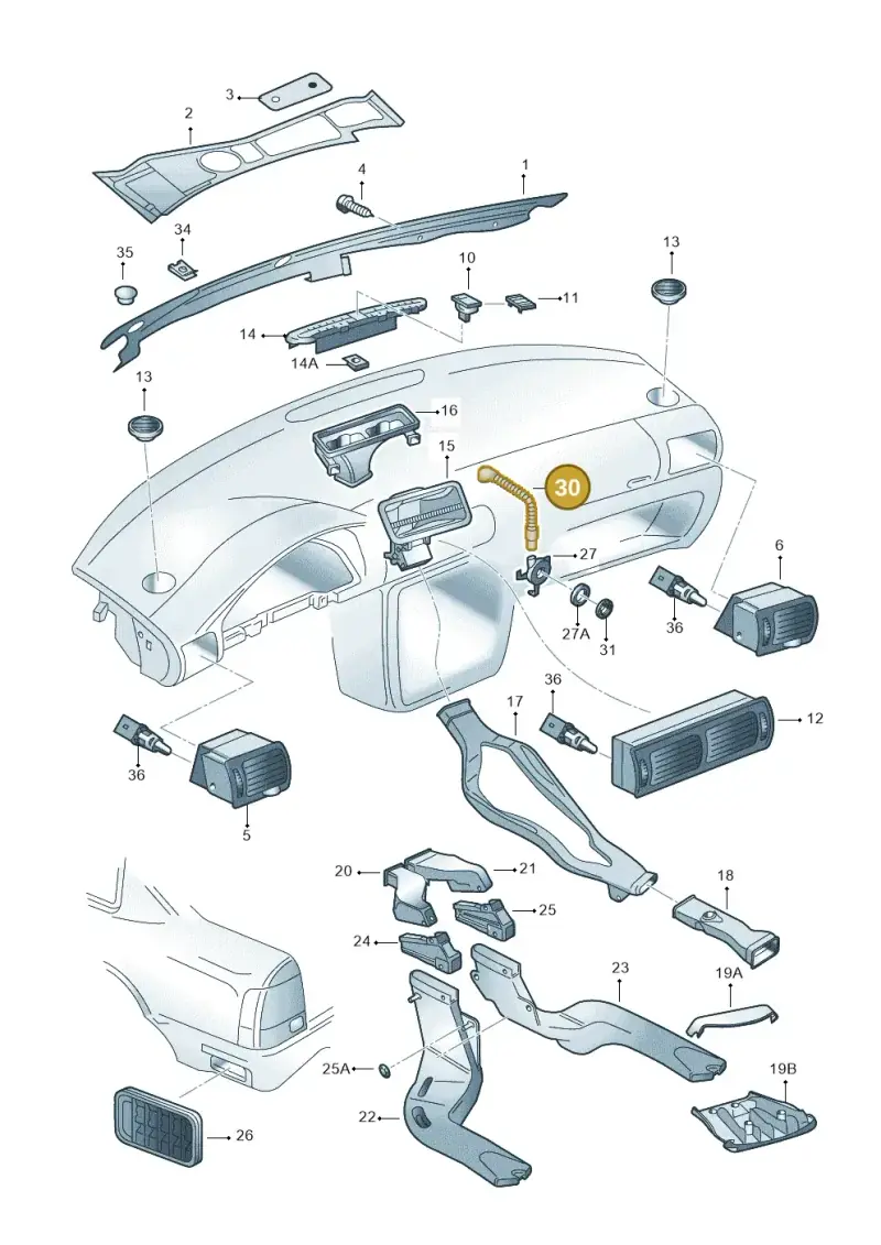 3B1816311 — Skoda SUPERB                 02> (2001-) diagram 265819310, position 30